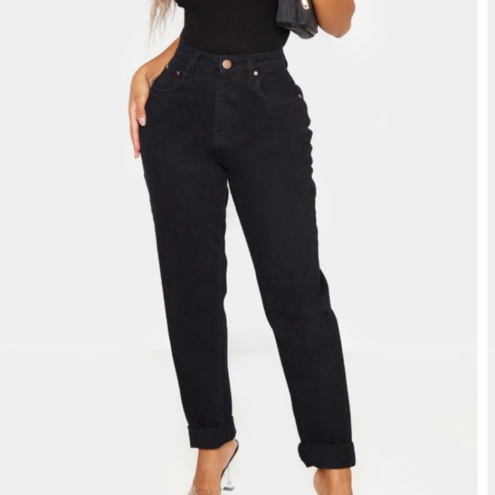 Black high waisted jeans